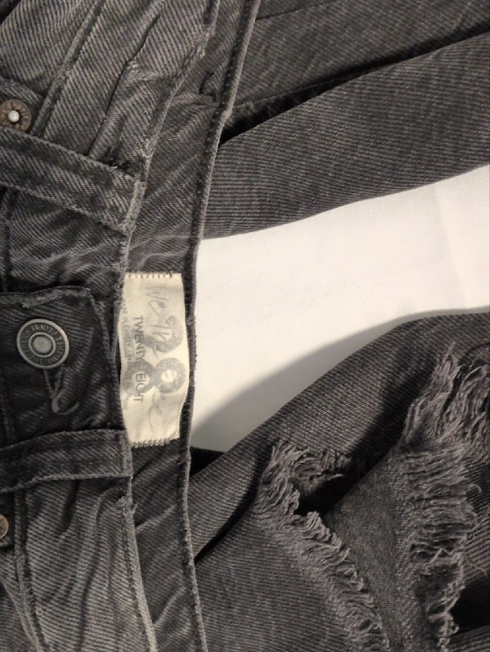 We The Free Washed Charcoal Wide-Leg Jeans - Picture 2 of 2